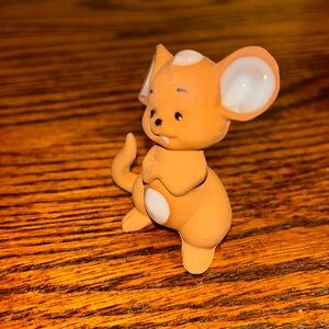 Terra Cotta Style clay mouse figurine. Collectible